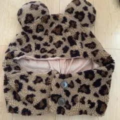 ディズニー　ミッキーミニーヒョウ柄ファンキャップ