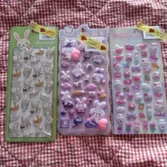 ぷくぷくキャンディシール　3Dシール　2個セット