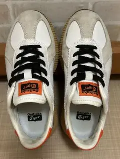 Onitsuka Tiger オニツカタイガー 厚底スニーカー デレシティ白×橙