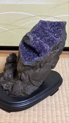 水石 佐治川石 銘【蓬莱仙境】 台座 小坂玄碩 鑑賞石 - メルカリ