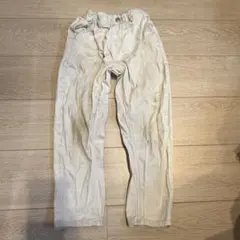 branshes【ガーデナーテーパード】カラーパンツ　アイボリー　130cm