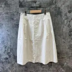 ✨UNIQLO✨ユニクロ♡ひざ丈スカート♡無地♡着回し抜群♡ホワイト