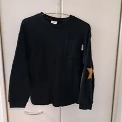 BREEZE キッズ 長袖カットソー 140cm 星柄パッチ