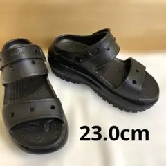 crocs クロックス メガ クラッシュ クロッグ　23㎝　ブラック　厚底 黒