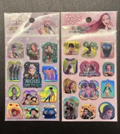 【新品未開封】K-POPデーモンハンターズ ぷっくりシール2枚セット