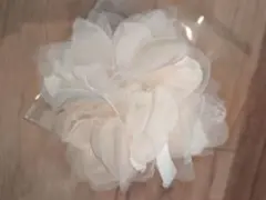 【美品】コサージュ 日本製 ホワイト 花 ブローチ 卒業式 卒園 入学式 入園