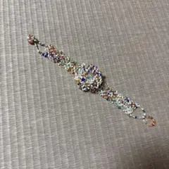 ハンドメイド 多色ビーズブレスレット