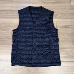 Sネイビー ユニクロ ウルトラライトダウン ベスト Vネック Ｖネック