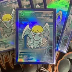 期間限定 遊戯王 ちびブルーアイズ スリーブ 光沢 ホロ 希少 WCS