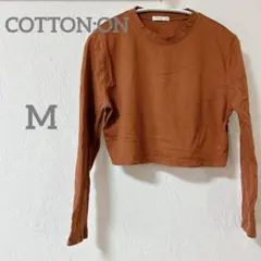 一点限り✨COTTON:ON オレンジ クロップド長袖 Tシャツ M