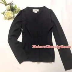 NaturalBeautyBasic ニット 薄手 シンプル Vネック 長袖