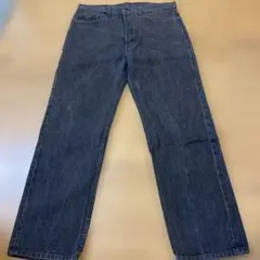 よ*し様 91年 先染めブラック Levi's デニム ビンテージUSA製