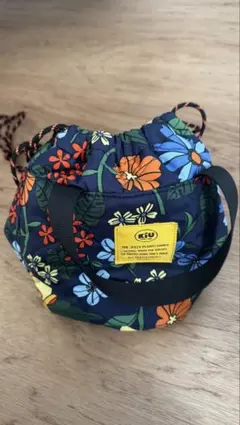 【未使用に近い】KiUキルティング 巾着 2way ショルダーバッグ