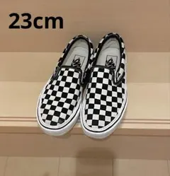 VANS バンズ　チェッカースリッポン　スニーカー　レディース　23cm