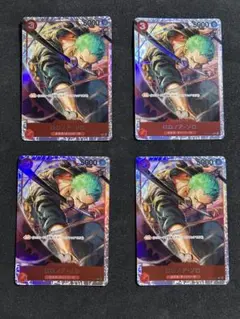 ワンピースカード　ロロノア・ゾロ SR パラレル OP01-025 三船長集結