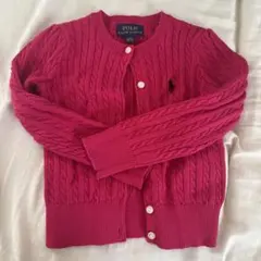 POLO RALPH LAUREN ピンク カーディガン 100cm 3/3T