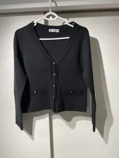 M-PREMIER COUTURE ブラックカーディガンのサムネイル