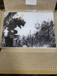 【てつ】天野喜孝 街 l red Yahoo!オークション - （真作保証） 天野喜孝 街 METAL RED 希少