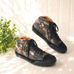 希少・美品✨️ CASTELBAJAC 迷彩×ブラックスニーカー 25cmのサムネイル