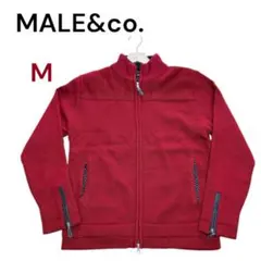 タカキューMALE&Co. ジップアップニット レッド M