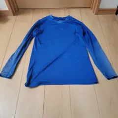 アンダーシャツ野球長袖Oサイズブルー