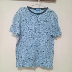 東京ディズニーリゾート ジーニー 総柄 Tシャツ L