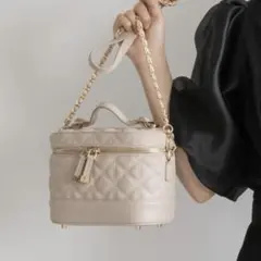 RANDAキルティング2WAYミニバニティバッグ