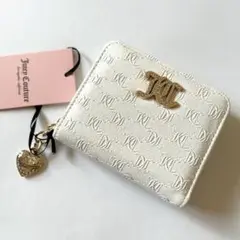 ジューシークチュール　財布　レア　美品 ジューシークチュール オフホワイト ダブルラウンドジップ お
