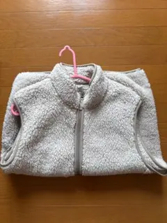 フリース ベスト ライトグレー