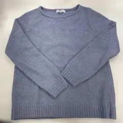 NATURAL BEAUTY BASIC ライトブルー 長袖ニット M