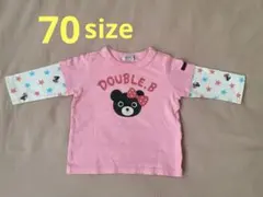 DOUBLE.B ミキハウス 長袖カットソー 70cm