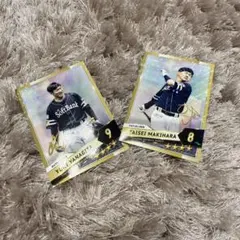 タカコレ ビジター応援デー レア ホロカード 2種セット 牧原大成/柳田悠岐