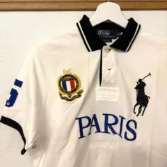 Polo Ralph ホワイトポロシャツ ラルフローレン 白 XL ゴルフ 5番