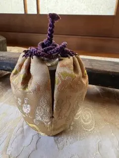 茶道具　中次　仕覆　古帛紗セット　二重蔓唐草牡丹　西陣織　新品未使用 茶道具 中次 仕覆 古帛紗セット 二重蔓唐草牡丹 西陣織 新品未使用
