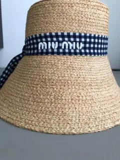 MIU MIU ストローキャップ 麦わら MiuMiu(ミュウミュウ) ストローハット(レディース) - 海外通販の