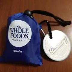 ホールフーズ　エコバッグ　紺