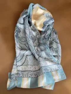 Yves Saint Laurent ペイズリー柄ロングスカーフ