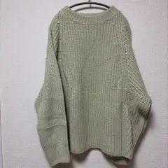 ✴︎アメリカンホリック✴︎ライトグリーンニットセーター M