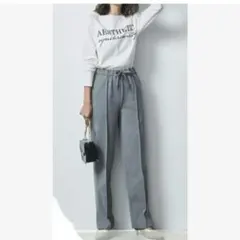 【新品】大きいサイズ3Ｌ　センタープレスカットソーストレートパンツ　総ゴム