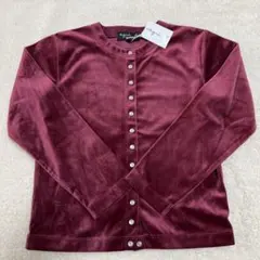 新品未使用　アニエスベー　ベロアカーディガン　10ans