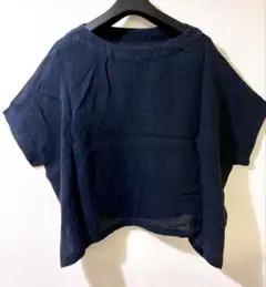 えみおわす　リネン　半袖 ポケットシャツ　黒　Sサイズ えみおわす リネン 半袖 ポケットシャツ 黒 Sサイズ - メルカリ