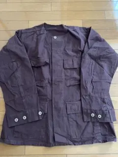 ロスコ ミリタリージャケットB.D.U ブラウン ノーカラー