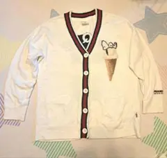 ジェラピケ　PEANUTS　 アイスクリームモチーフ カーディガン　スヌーピー