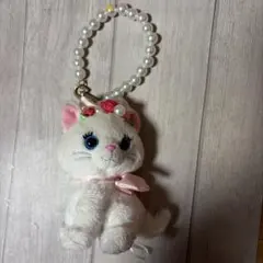 ディズニー　Disney マリーちゃん　マスコット　ぬいぐるみ　キーホルダー