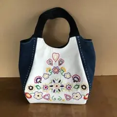 デニムリメイク　トートバッグ