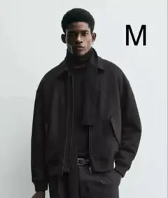 ZARA フェイクスエードキルティングジャケット　M