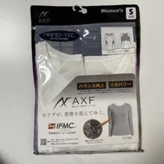 AXF　アクセフ　レディース　クルーネックTシャツ　長袖　ホワイト　Sのサムネイル