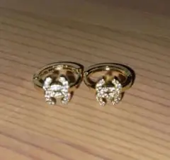 香奈兒　CHANEL 耳環　金色