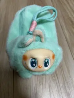 最終値下げ　ラブブ　Labubu ポーチ ペンケースグリーン系