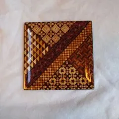 箱根寄木細工 伝統工芸品 飾り皿 - メルカリ
